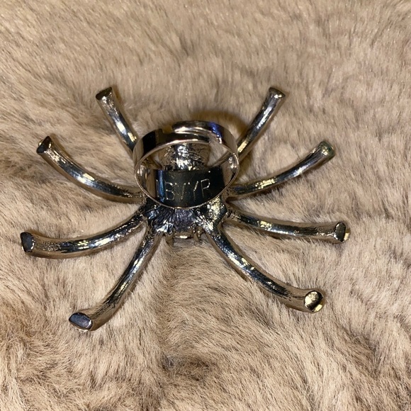 VINTAGE LBVYR Halloween Costume Cocktail Ring Spider Adjustable OS - Picture 7 of 10